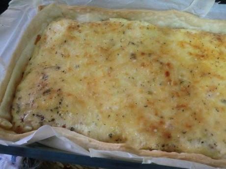 Quiche de beicon con parmesano