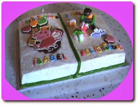 TARTA LIBRO DE CUMPLEAÑOS