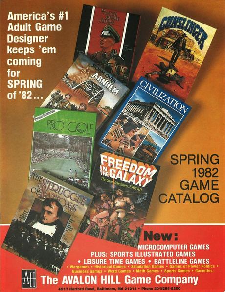 Catálogo Avalon Hill 1982 en PDF