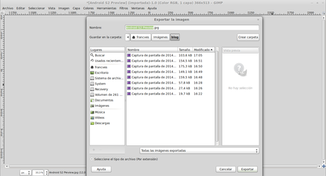 Recortar una imagen usando GIMP