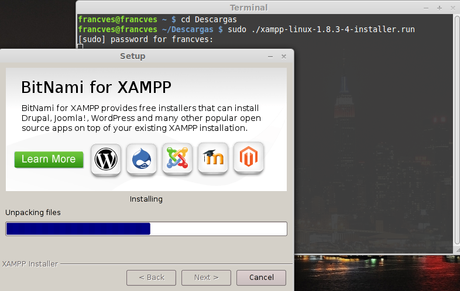 Instalar Xampp en linux mint