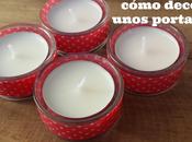 DIY: cómo decorar unos portavelas washitape.