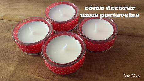 DIY: cómo decorar unos portavelas con washitape.