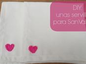 DIY: unas servilletas para Valentín.
