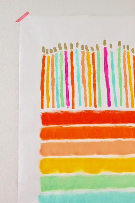 DIY: tarjeta con tarta + felicitación!