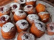 Agujeros donuts rellenos nutella frambuesa