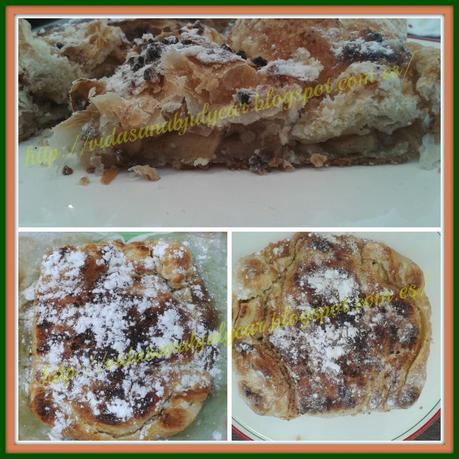 Tarta de manzana con hojaldre