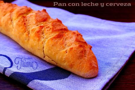 Barras de pan con leche y cerveza