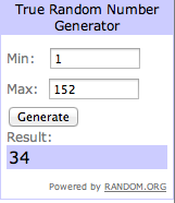 Sorteo: Lista definitiva + Ganadores
