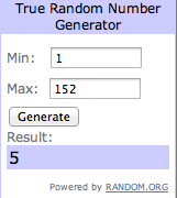 Sorteo: Lista definitiva + Ganadores