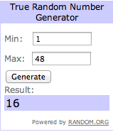 Sorteo: Lista definitiva + Ganadores