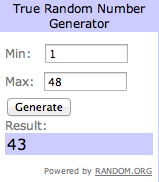Sorteo: Lista definitiva + Ganadores