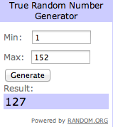 Sorteo: Lista definitiva + Ganadores