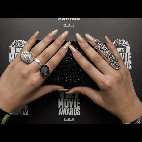 las uñas de los MTV Movie Awards 2014