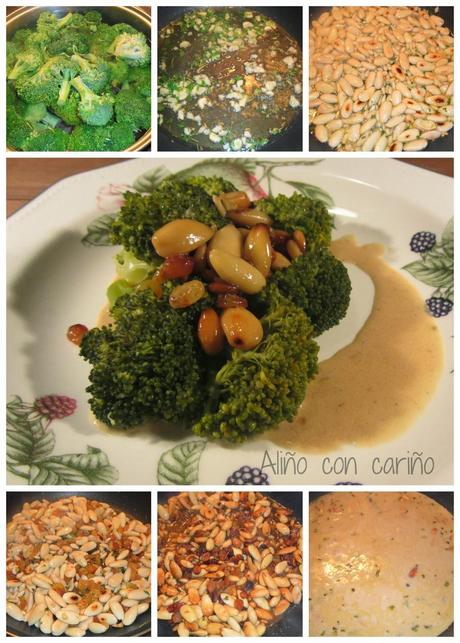 BRÓCOLI CON SALSA DE FRUTOS SECOS