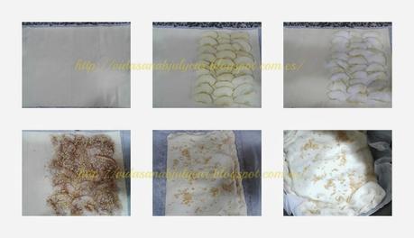 Tarta de manzana con hojaldre
