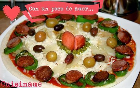 pizza casera, recetas de san valentín, recetas de pizzas, recetas originales, recetas caseras, carne, pizzas, yummy recipes, recetas de cocina, gastronomía, humor