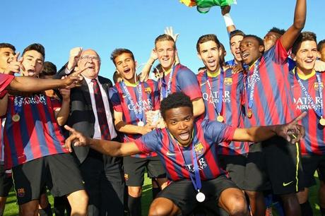 El Barcelona Juvenil campeón de Europa tras superar al Benfica en la Final (3-0)
