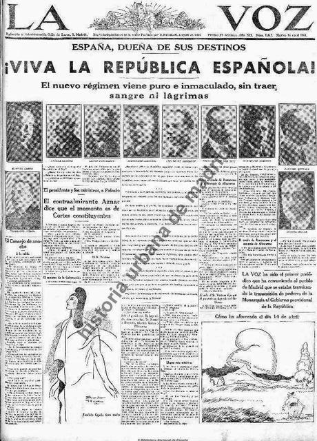 Recuerdos de papel. Madrid, 14 de abril de 1931