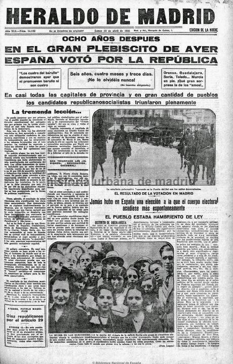Recuerdos de papel. Madrid, 14 de abril de 1931