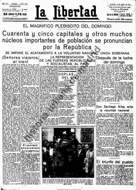 Recuerdos de papel. Madrid, 14 de abril de 1931