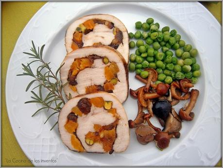 Rollitos al vapor de Pechuga de Pavo rellena