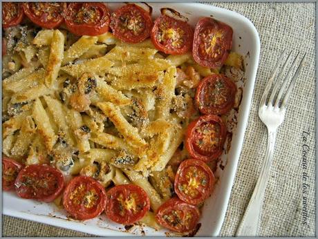 Gratinado de Macarrones con Gambas