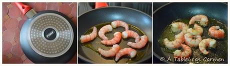 Vichyssoise de Puerros, Gambas y Almendras