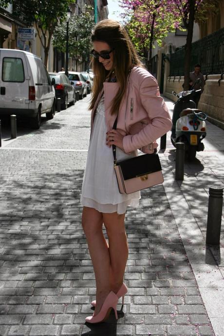 PINK BIKER AND SUMMER DRESS