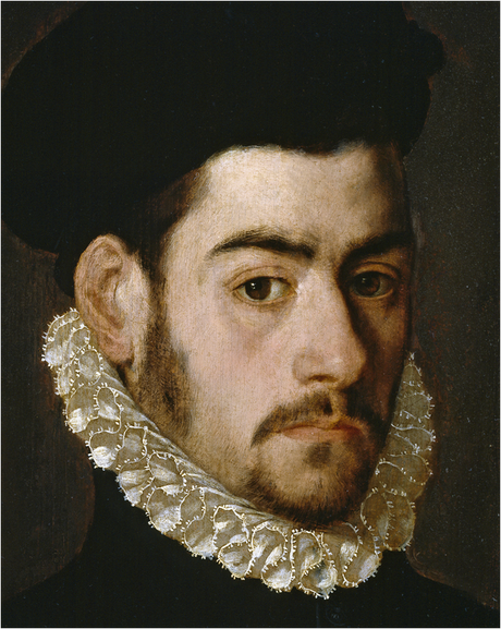 H. 1570. ¿Autorretrato?, Alonso Sánchez Coello, Museo del Prado, Madrid (detalle)