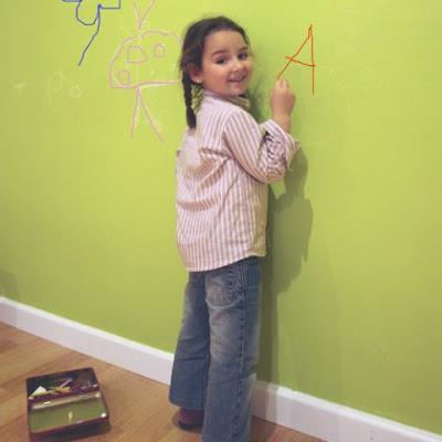 Estrenamos y pintura de pizarra