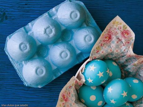 Huevos de Pascua decorados.