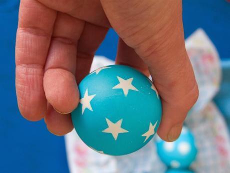 Huevos de Pascua decorados.