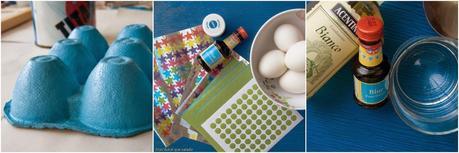 Huevos de Pascua decorados.