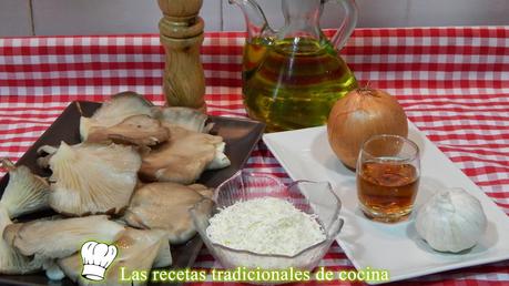 receta fácil de setas gratinadas con queso