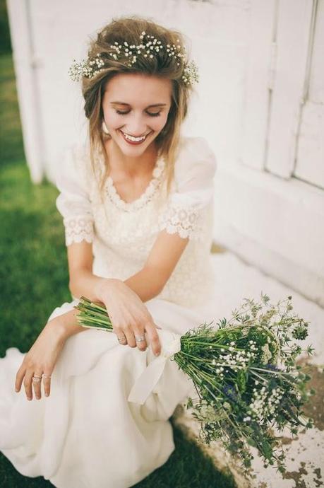 Peinados para una novia boho