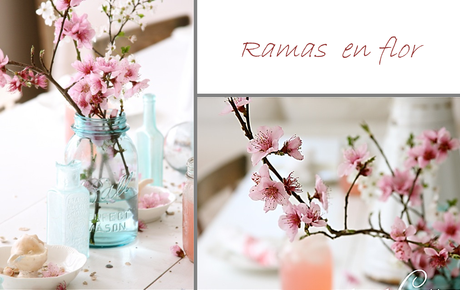 DECORAR CON RAMAS EN FLOR