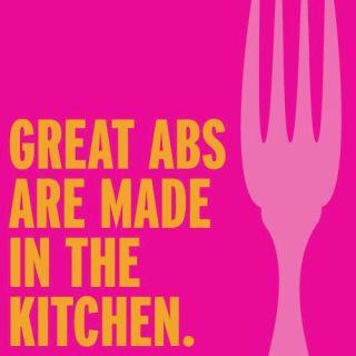 Los abdominales se trabajan en la cocina, no en el gimnasio