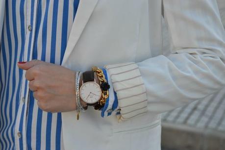 White and blue