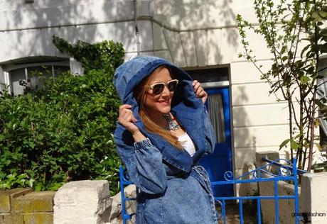 look denim jacket gossipsfashionweek olga gigirey gossip fashion week