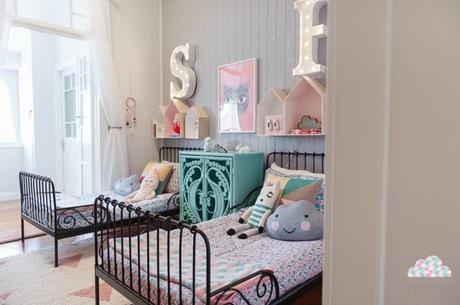 Habitacion infantil con un toque vintage. Un espacio divertido para Sybilla