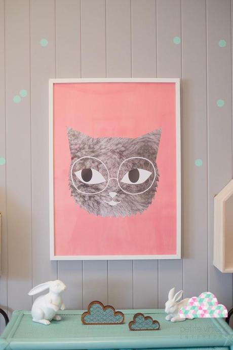 Habitacion infantil con un toque vintage. Un espacio divertido para Sybilla