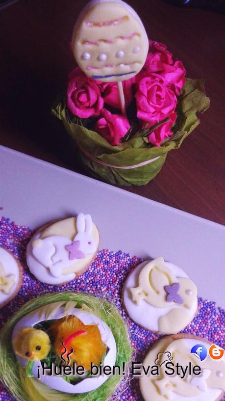 Huevos y conejos de pascua