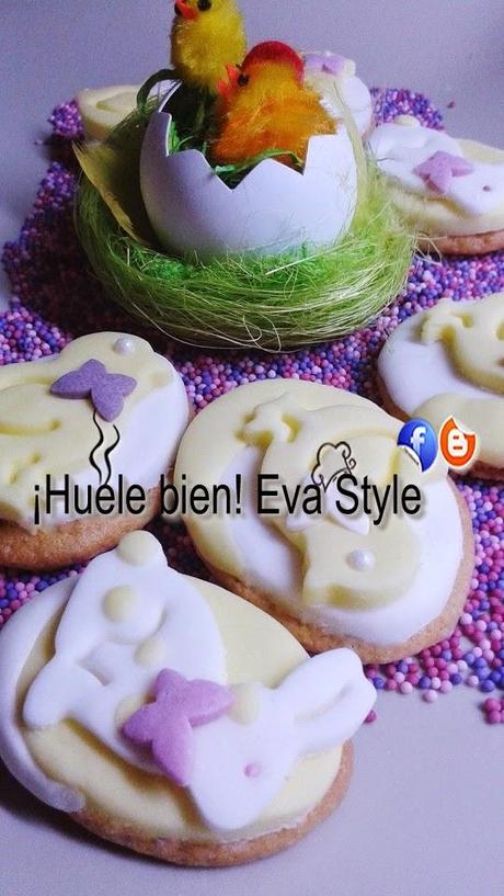 Huevos y conejos de pascua