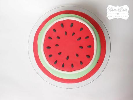 Watermelon Cake. / Tarta Sandía.