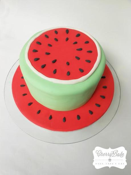 Watermelon Cake. / Tarta Sandía.