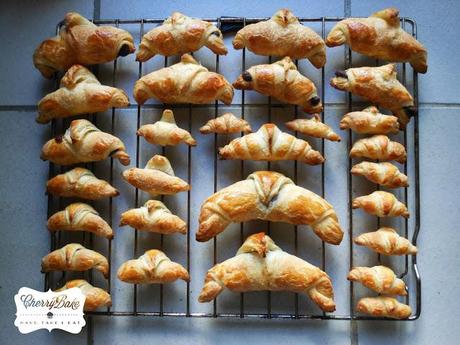 Croissant, Mini-croissant, Chocolate croissant step by step /paso a paso!