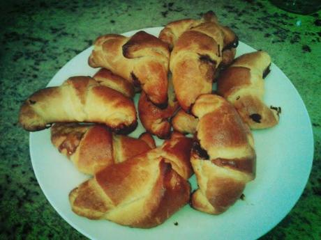 Croissant, Mini-croissant, Chocolate croissant step by step /paso a paso!