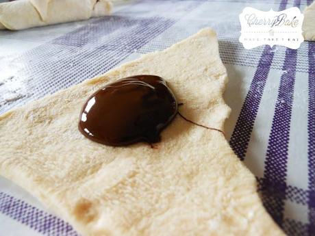 Croissant, Mini-croissant, Chocolate croissant step by step /paso a paso!