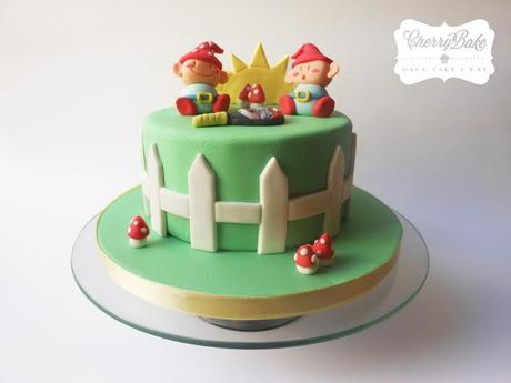 Gnome Cake. Tarta gnomos-enanitos
